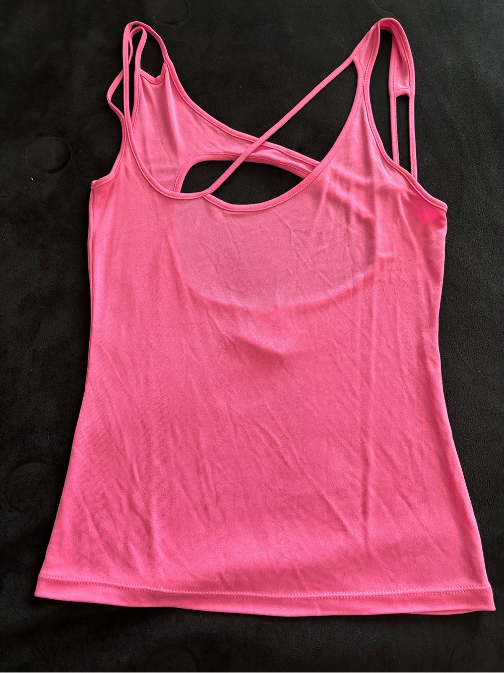 Versus by Versace women’s Pink Asymmetric Strappy Tank Top